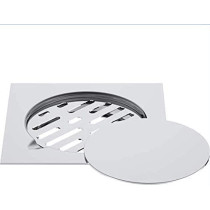 Abbasali Stainless Steel 150 Mm X 150 Mm Bathroom Shower Floor Drain