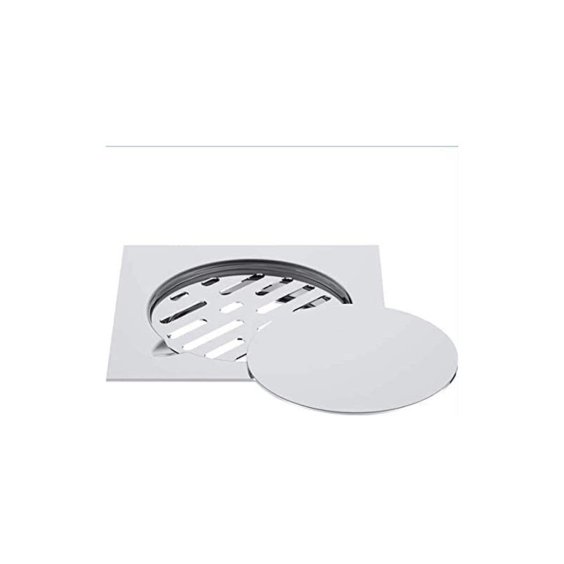 Abbasali Stainless Steel 150 Mm X 150 Mm Bathroom Shower Floor Drain
