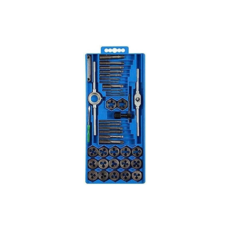 Abbasali 40Pc Professional Metric Tap Wrench And Die Set Cuts M3 M12 Bolts plus Storage Case Wrench