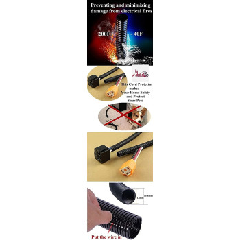 Abbasali 30 Ft Dog Cat Cord Protectorcorrugated Tube Conduitsplit Loom Tubing Cover Auto Home Marine 15.8Mm 30Ft