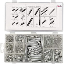 Abbasali Spring Assortment Set Zinc Plated Steel Compression Carburetor Extension 200Pc