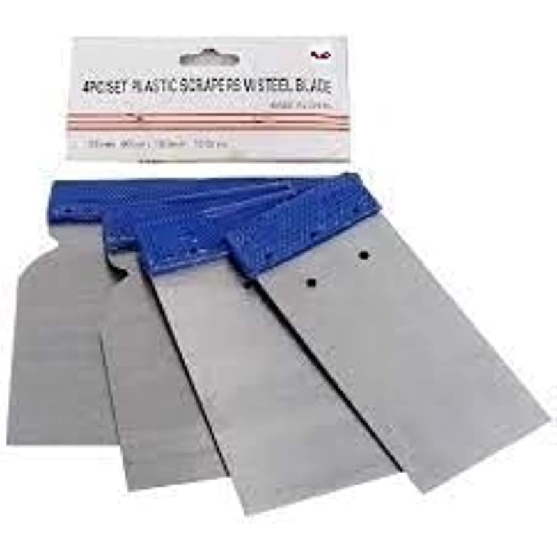 Abbasali 4Pcs Metal Scrapper Set