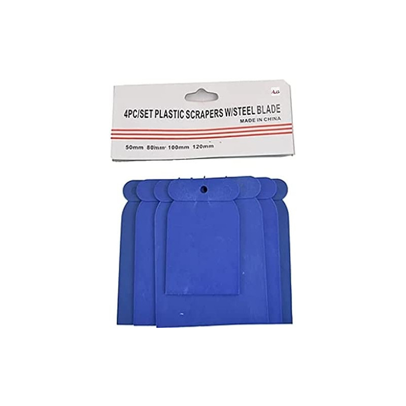 Abbasali 4Pcs Pvc Scrapper Set