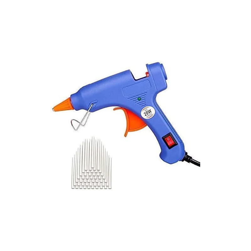 Abbasali Upgraded Mini Hot Melt Glue Gun With 50Pcs Glue Sticksremovable Projects And Sealing And Quick Daily Repairs 20 Watt