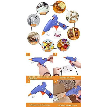 Abbasali Upgraded Mini Hot Melt Glue Gun With 50Pcs Glue Sticksremovable Projects And Sealing And Quick Daily Repairs 20 Watt