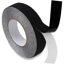 Abbasali 1Inch X 5 Mtr Grip Tape Heavy Duty Anti Slip Tape For Stairs Adhesive Traction Tread Staircases Grips Tape Black