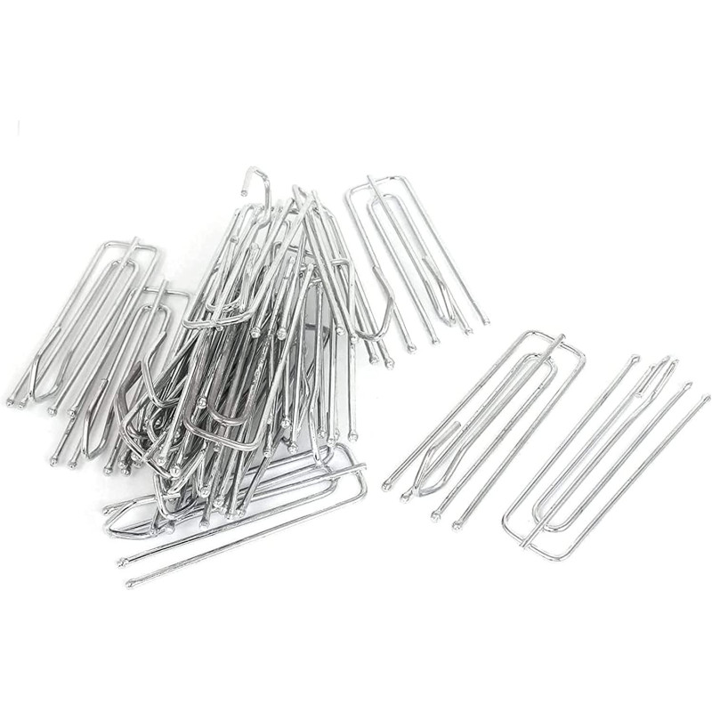 Abbasali Curtain Hooks Window Treatment 4 Prongs Pinch Pleat Drapes 100Pcs