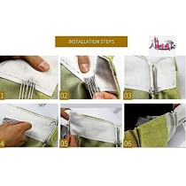 Abbasali Curtain Hooks Window Treatment 4 Prongs Pinch Pleat Drapes 100Pcs