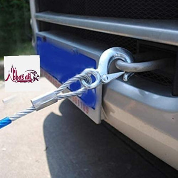 Abbasali Heavy Duty Car Vehicle Boat Steel Wire Towing Cable With Hook
