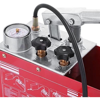 Abbasali Hydraulic Manual Pressure Test Pump 50 Bar Pressure Test Pump 726 Psi 3 Gallon Tank 45Ml Flow 1 2 Connection