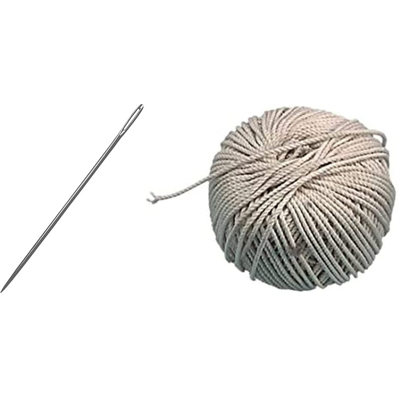 Abbasali Industrial Type Big Sewing Needle 145Mm And Cotton Rope For Packing Jute And Plastic Bag