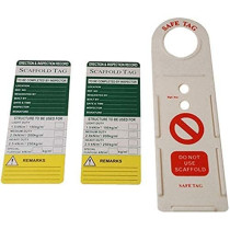 Abbasali Scaffolding Tag Used In Construction Site