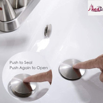 Abbasali Push Type Cp Washbasin Drain Stopper 1 1 4 Inch Auto Pop Up Waste