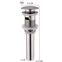 Abbasali Push Type Cp Washbasin Drain Stopper 1 1 4 Inch Auto Pop Up Waste