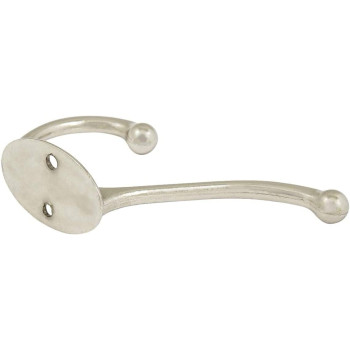 Abbasali Metal Hat And Coat Hook Wall Hanger Silver