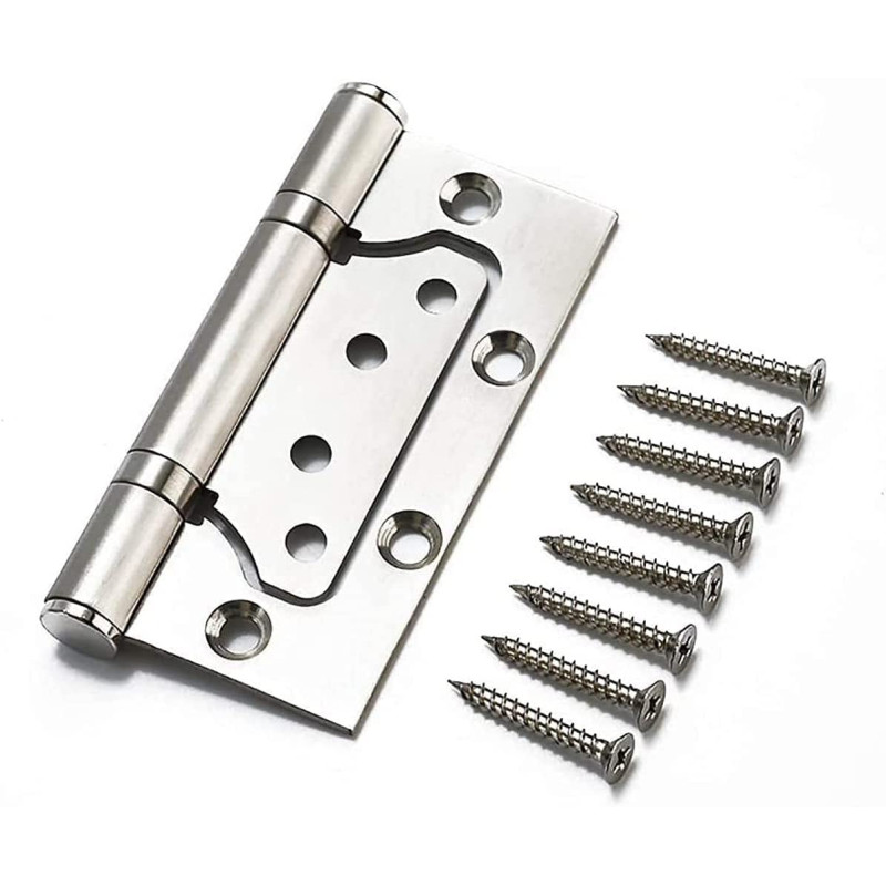 Abbasali Milano 4X3X3Mm Door Hinges Ball Bearing Non Mortise Heavy Duty Mute Movement Butt Hinges For Internal Doors Pack Of 1