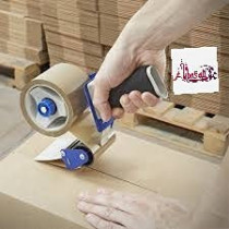 Abbasali Tape Dispenser With 6Pcs Brown Tape For Packing Uses