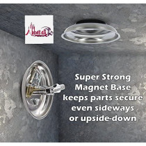 Abbasali Large Magnetic Parts Tray Nut And Bolt Round Stainless Steel Bowluseful For Screws Nails Wrenches Pins Etc.