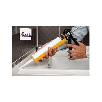 Abbasali Silicone Glue Gun Orange With Silicon Clear White For Reapairing Uses In Bathroomsdoors And For Fixings Other Items