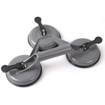 Abbasali Heavy Duty Suction Cup Aluminium Glass Lifter Sucker Pad Carrying Grabbing Tile Puller Gripper Pack Of 1 Three Pad
