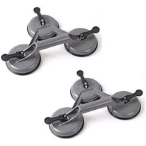 Abbasali Heavy Duty Suction Cup Aluminium Glass Lifter Sucker Pad Carrying Grabbing Tile Puller Gripper Pack Of 2 Three Pad