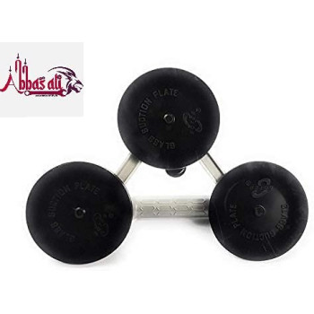 Abbasali Heavy Duty Suction Cup Aluminium Glass Lifter Sucker Pad Carrying Grabbing Tile Puller Gripper Pack Of 2 Three Pad