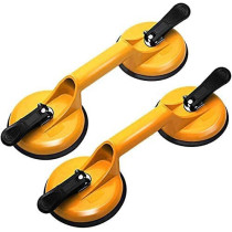 Abbasali Heavy Duty Suction Cup Aluminium Glass Lifter Sucker Pad Carrying Grabbing Tile Puller Gripper Pack Of 2 Double Pad