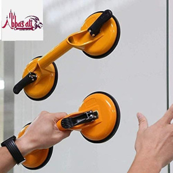 Abbasali Heavy Duty Suction Cup Aluminium Glass Lifter Sucker Pad Carrying Grabbing Tile Puller Gripper Pack Of 1 Double Pad