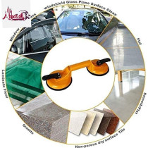 Abbasali Heavy Duty Suction Cup Aluminium Glass Lifter Sucker Pad Carrying Grabbing Tile Puller Gripper Pack Of 1 Double Pad