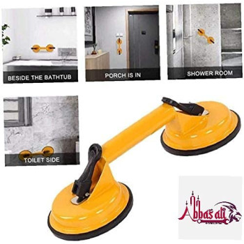 Abbasali Heavy Duty Suction Cup Aluminium Glass Lifter Sucker Pad Carrying Grabbing Tile Puller Gripper Pack Of 1 Double Pad
