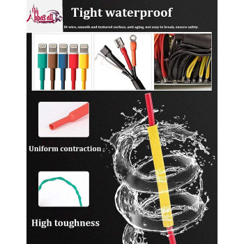 Abbasali Heat Shrink Electronic Polyolefin Ratio 21 Wrap Cable Sleeve Kit For Diy530 Pieces