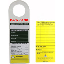 Abbasali Scaffolding Status Holder And Scaffolding And Construction Inspection Tags 11 3 4 Height 3 1 2 Width Pack Of 30