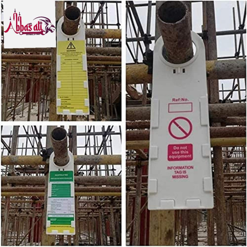 Abbasali Scaffolding Status Holder And Scaffolding And Construction Inspection Tags 11 3 4 Height 3 1 2 Width Pack Of 30