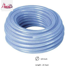Abbasali High Pressure Braided Clear Flexible Pvc Tubing Heavy Duty Uv Chemical Resistant Vinyl Hose Water Oil 25 Yard 3 4 Inch