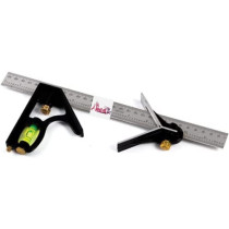 Abbasali Combination Square Tool High Precision Stainless Steel Scale Right With Bubble Level 300Mm 12 Inch