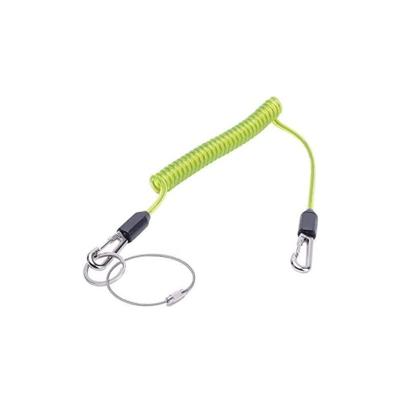 Abbasali Scaffold Lanyard. Spiral Tool Safety Lanyard Fishing Lanyards Boating Fish Secure Pliers Lip Grips Tackle Accessory