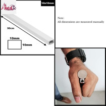 Abbasali 90Cm Square Cable Box Self Adhesive Pvc Trunking White Red Sticker Wall Raceway To Hide Wires Pack Of 3 10X10Mm