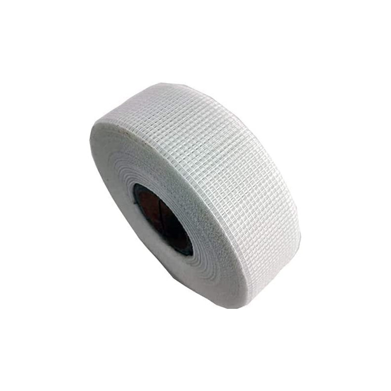 Abbasali 50Mm X 90Mtr Long Plasterboard Mesh Joint Scrim Drywall Fibre Glass Self Adhesive Wall Hole