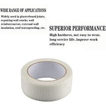 Abbasali 50Mm X 90Mtr Long Plasterboard Mesh Joint Scrim Drywall Fibre Glass Self Adhesive Wall Hole