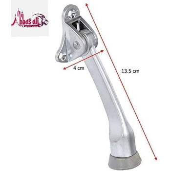 Abbasali Foldable Stainless Steel Heavy Duty Door Stopper Soft Rubber Foot Door Retainer Ds079