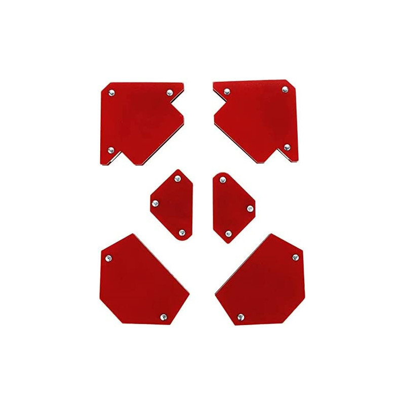 Abbasali Magnetic Welding Holder 2 Arrow 2 Hexagon 2 Mini Welder Magnets Tool 6Pc Set