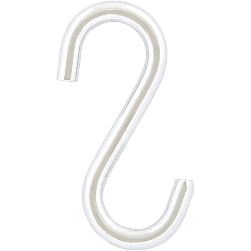 Abbasali S Hooks Metal Chrome Plated 2 Inches Silver