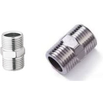 Abbasali 2Pcs Cp Hex Nipple Set Of 1 2 And 3 4 Inch For Connecting Water Pipes And Washing Machine Pipes