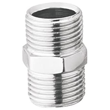 Abbasali 2Pcs Cp Hex Nipple Set Of 1 2 And 3 4 Inch For Connecting Water Pipes And Washing Machine Pipes