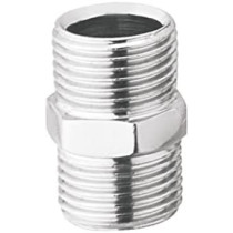 Abbasali 2Pcs Cp Hex Nipple Set Of 1 2 And 3 4 Inch For Connecting Water Pipes And Washing Machine Pipes