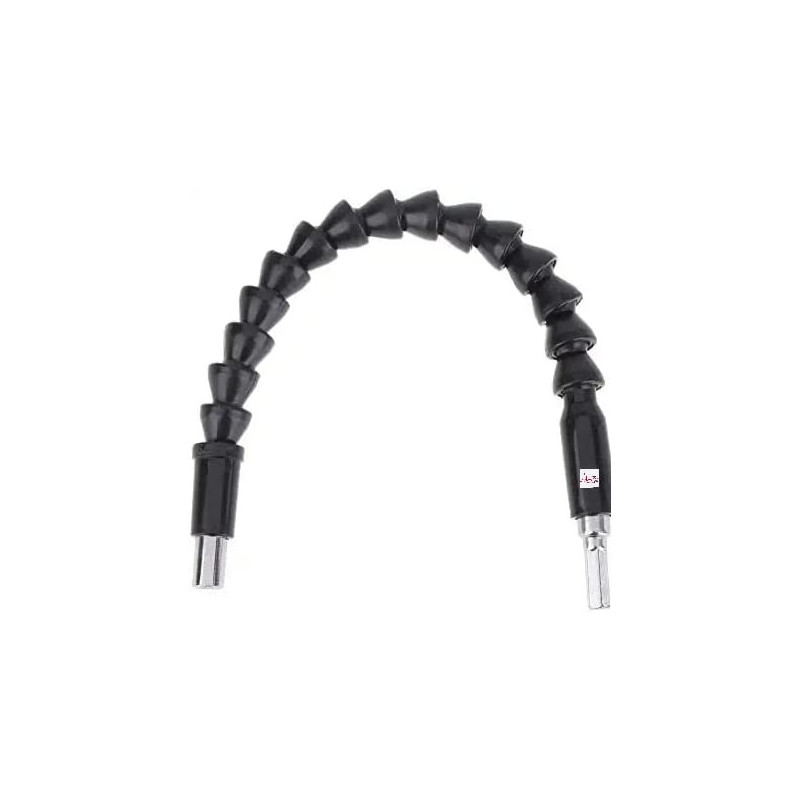 Abbasali Flexible Shaft Magnetic Screwdriver Extension Drill Electronic Power Drill 6Mm 1 4 Inch Drive 29.5 Cm Long 1Pc Black