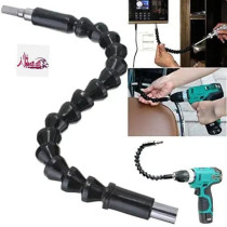 Abbasali Flexible Shaft Magnetic Screwdriver Extension Drill Electronic Power Drill 6Mm 1 4 Inch Drive 29.5 Cm Long 1Pc Black
