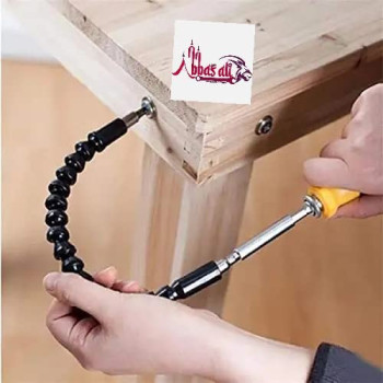 Abbasali Flexible Shaft Magnetic Screwdriver Extension Drill Electronic Power Drill 6Mm 1 4 Inch Drive 29.5 Cm Long 1Pc Black