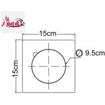 Abbasali Pvc White Bathroom Shower Floor Drain Trap Strainer15X15Cm