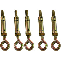 Abbasali High Strength Metal Sleeve Shield Closed Hook Eye Hookopen Hook Anchor Bolt Pack Of 5 Closed Hook 6 Mm